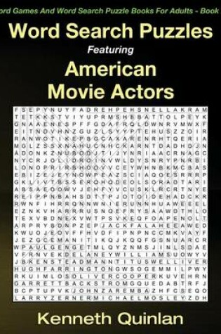 Cover of Word Search Puzzles Featuring American Movie Actors