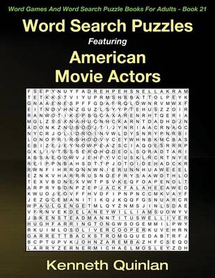 Book cover for Word Search Puzzles Featuring American Movie Actors