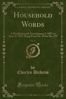 Book cover for Household Words, Vol. 15