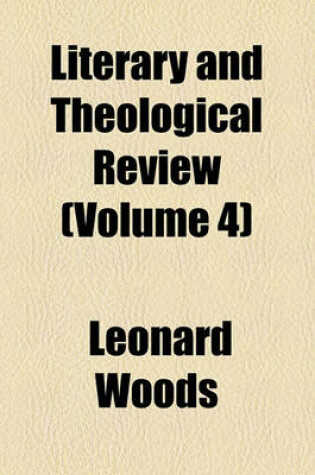 Cover of Literary and Theological Review Volume 4