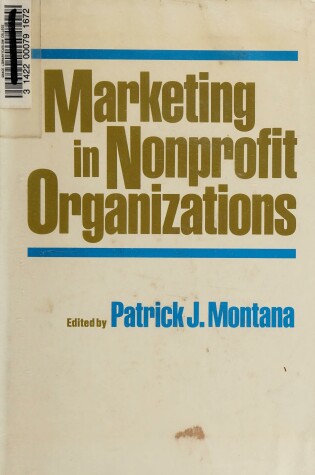 Cover of Marketing for Non-profit Organizations