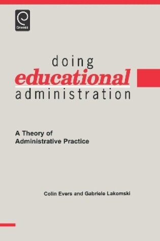 Cover of Doing Educational Administration