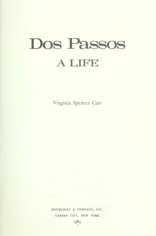 Cover of DOS Passos