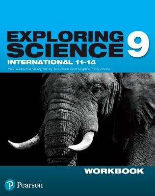 Book cover for Exploring Science International Year 9 Workbook.