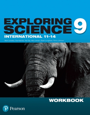 Book cover for Exploring Science International Year 9 Workbook.