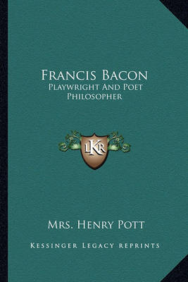 Book cover for Francis Bacon