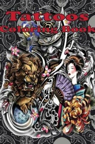 Cover of tattoos coloring book