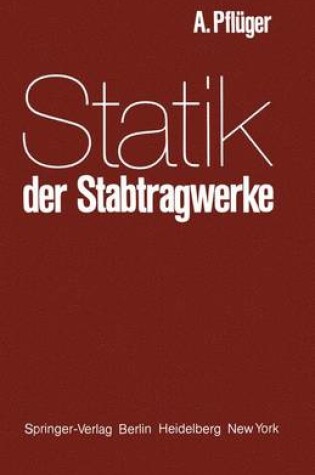 Cover of Statik der Stabtragwerke