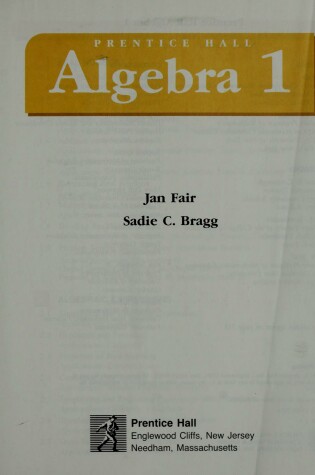 Cover of Prentice Hall Algebra One