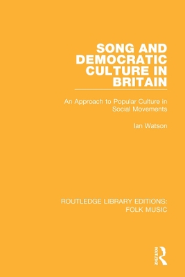 Book cover for Song and Democratic Culture in Britain