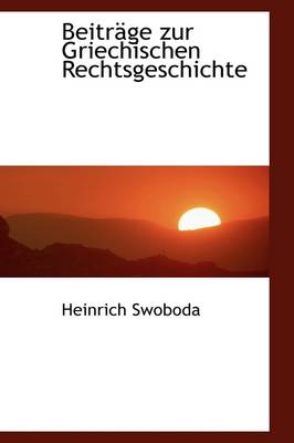 Book cover for Beitr GE Zur Griechischen Rechtsgeschichte