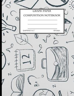 Cover of Graph Paper Composition Notebook, Quad Ruled 5 squares per inch, 100 pages