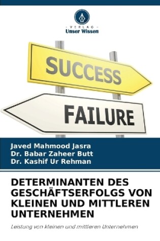 Cover of Determinanten Des Geschäftserfolgs Von Kleinen Und Mittleren Unternehmen