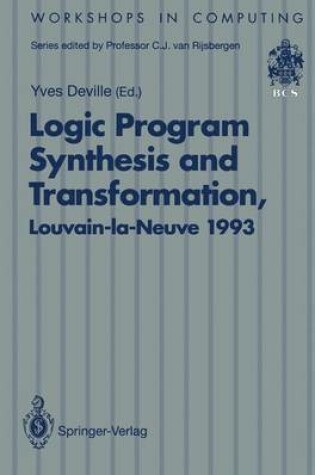 Cover of Logic Program Synthesis and Transformation