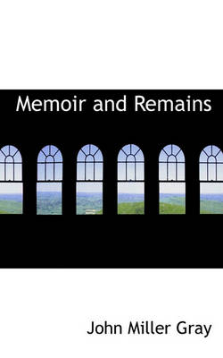 Book cover for Memoir and Remains