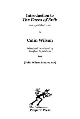 Cover of Introduction to 'The Faces of Evil' :