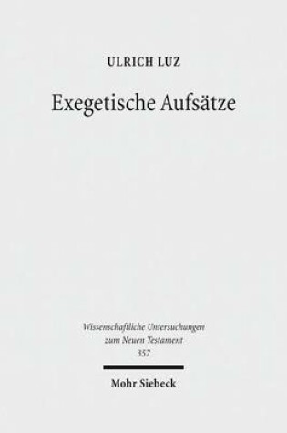 Cover of Exegetische Aufsatze