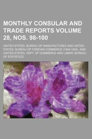 Cover of Monthly Consular and Trade Reports Volume 28, Nos. 98-100