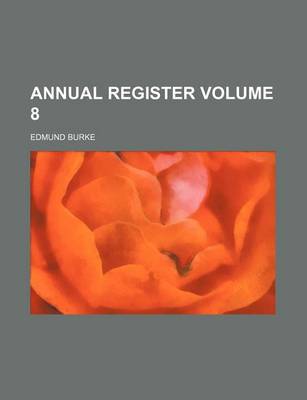 Book cover for Annual Register Volume 8