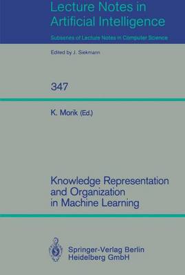 Book cover for Knowledge Representation and Organization in Machine Learning