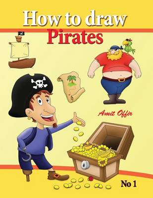 Book cover for how to draw pirates - english edition
