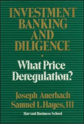 Book cover for Investment Banking and Diligence