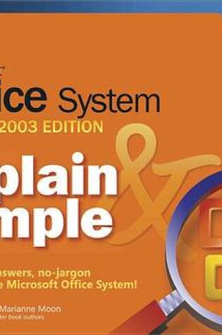 Cover of Microsoft(r) Office System Plain & Simple -- 2003 Edition