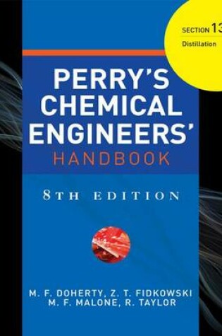 Cover of Perry's Chemical Engineer's Handbook, 8th Edition, Section 13