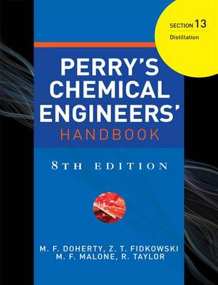 Book cover for Perry's Chemical Engineer's Handbook, 8th Edition, Section 13