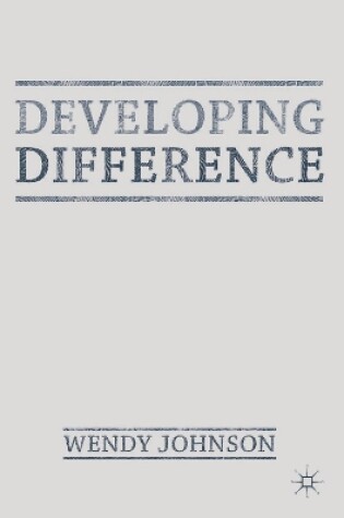 Cover of Developing Difference