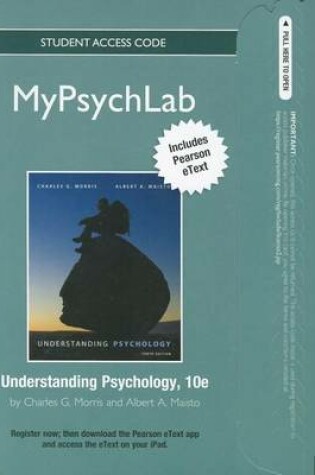 Cover of NEW MyLab Psychology  with Pearson eText -- Standalone Access Card -- for Understanding Psychology