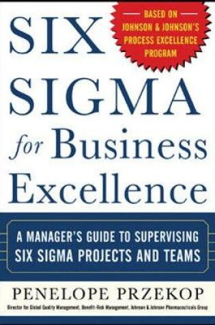 Cover of Six Sigma for Business Excellence