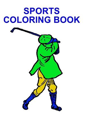 Book cover for Sports Coloring Book