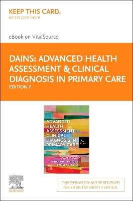 Book cover for Advanced Health Assessment & Clinical Diagnosis in Primary Care - Elsevier E-Book on Vitalsource (Retail Access Card)