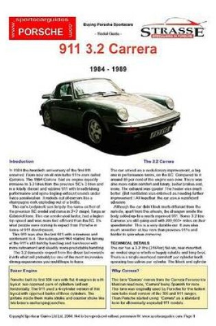 Cover of 911 3.2 Carrera