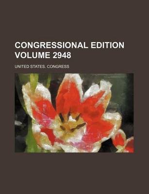 Book cover for Congressional Edition Volume 2948