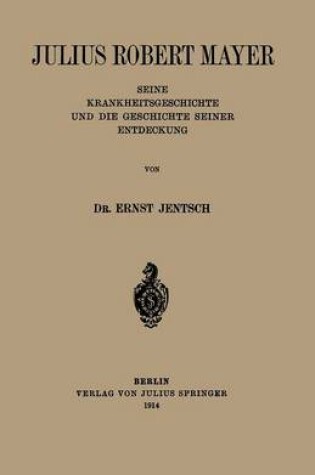 Cover of Julius Robert Mayer