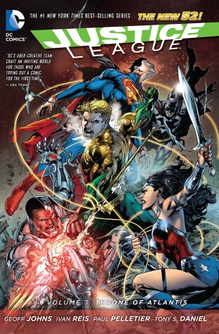 Book cover for Justice League Vol. 3: Throne of Atlantis (The New 52)