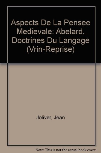 Cover of Aspects de la Pensee Medievale