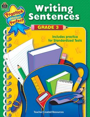 Book cover for Writing Sentences Grade 3