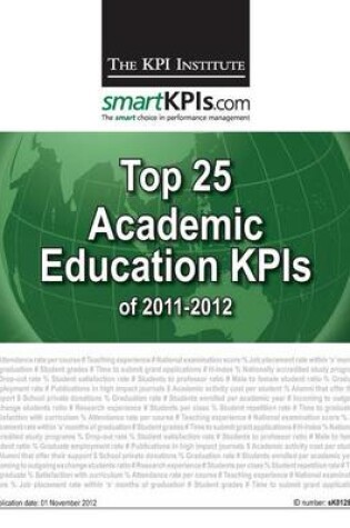 Cover of Top 25 Academic Education KPIs of 2011-2012