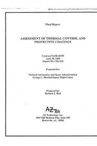 Cover of Assessment of Thermal Control and Protective Coatings