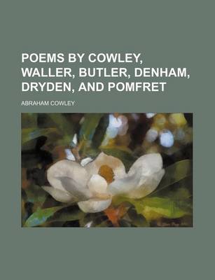 Book cover for Poems by Cowley, Waller, Butler, Denham, Dryden, and Pomfret