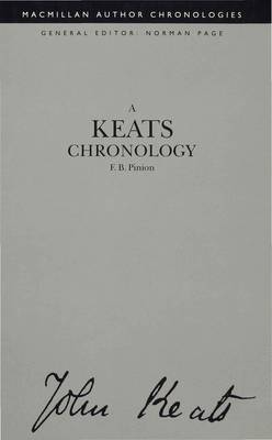 Book cover for A Keats Chronology