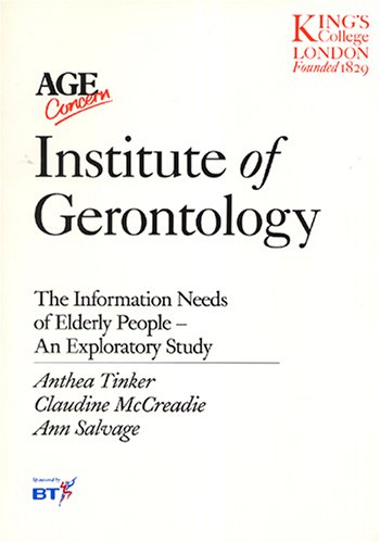 Book cover for The Information Needs of Elderly People