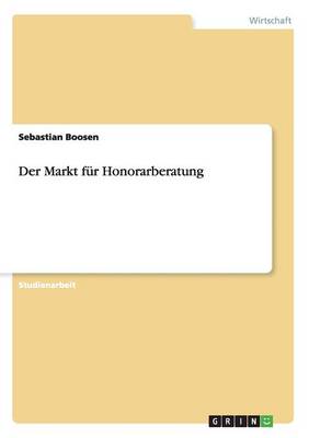 Cover of Der Markt für Honorarberatung