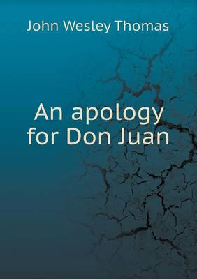 Book cover for An apology for Don Juan