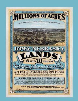 Book cover for Burlington and Missouri River RR Ad for Land Grant Tracts in Iowa & Nebraska