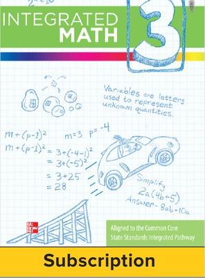 Book cover for Integrated Math, Course 3, Student Bundle, 6-year Subscription