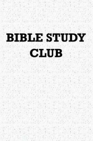 Cover of Bible Study Club